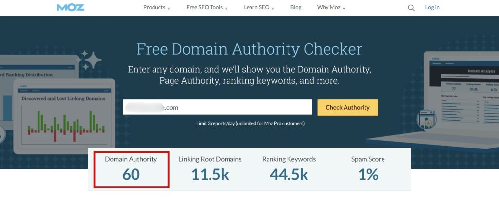 Moz Domain Authority Checker Example - Above The Bar Moz Domain Authority Checker Example - Moz Domain Authority Checker Example - Above The Bar